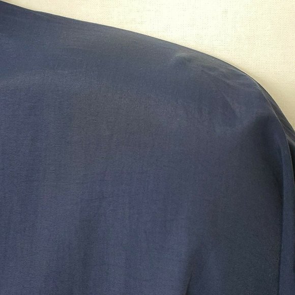 Woolrich Mens Pullover Windbreaker Jacket Sz Medium Long Sleeve Blue - Picture 4 of 8